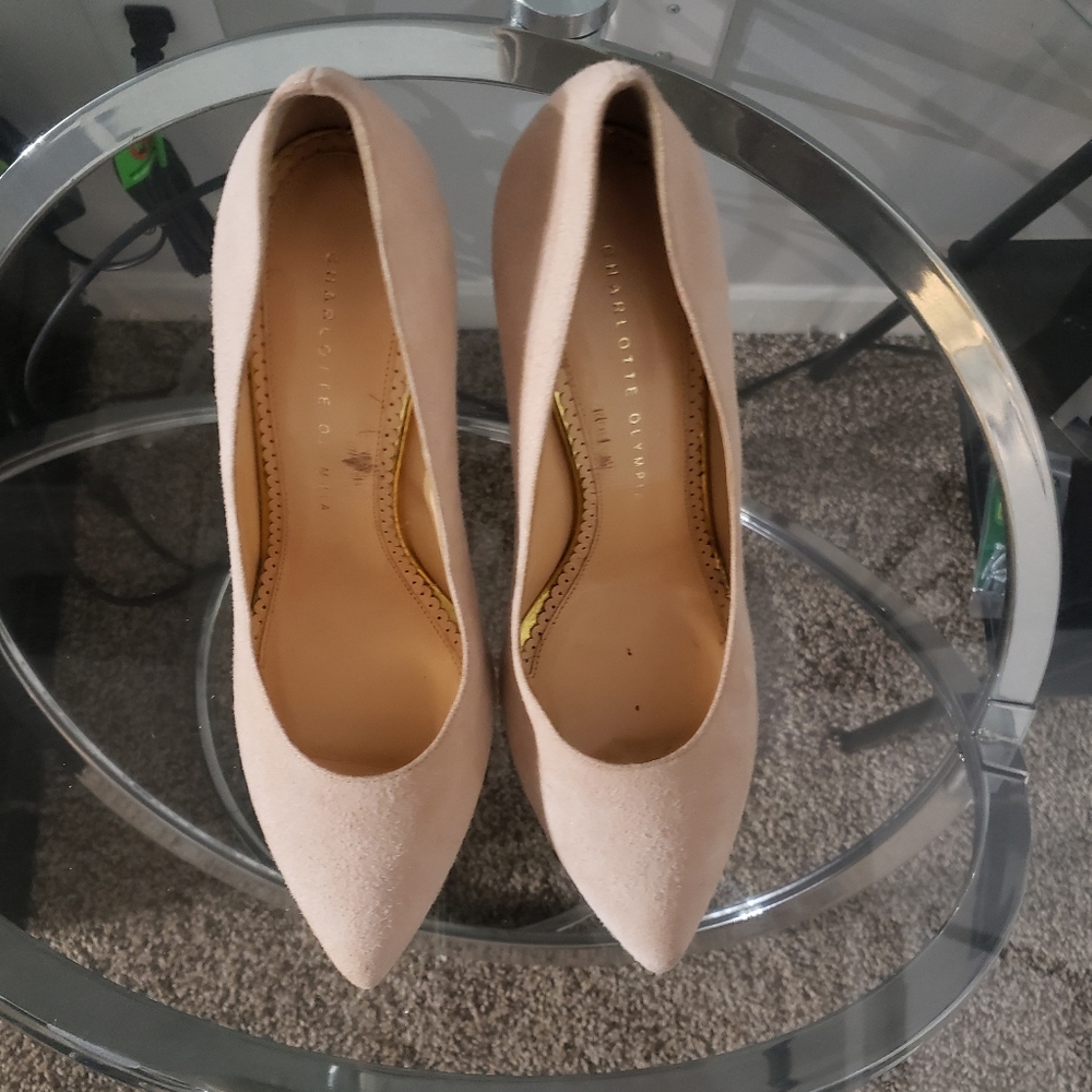 Brand New Charlotte Olympia Debbie Pump-Nude Pink
